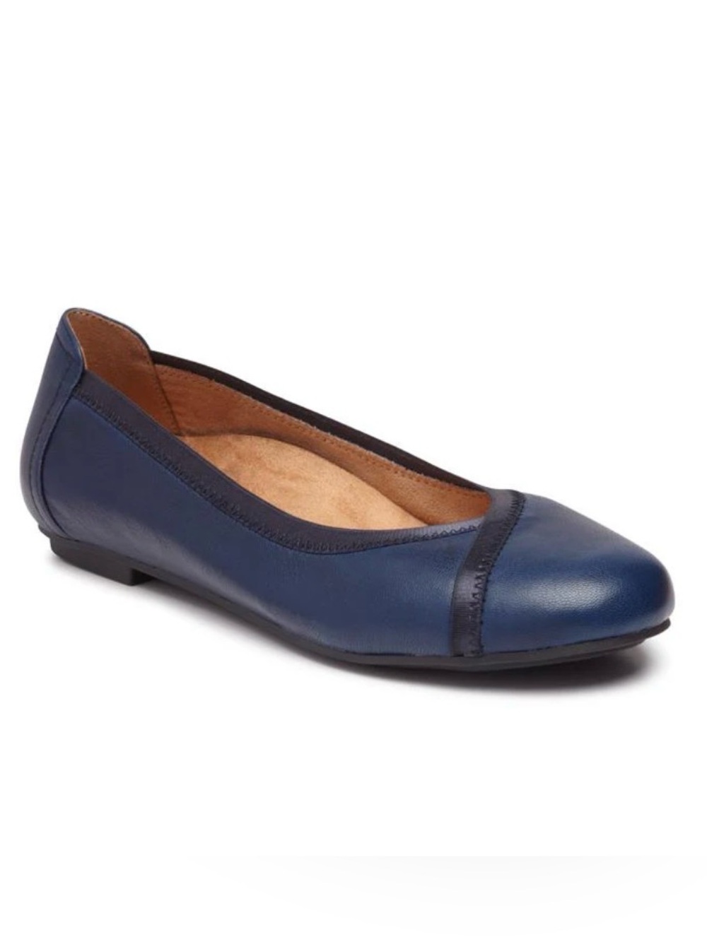 Vionic Caroll Navy Leather Ballet Flat 7